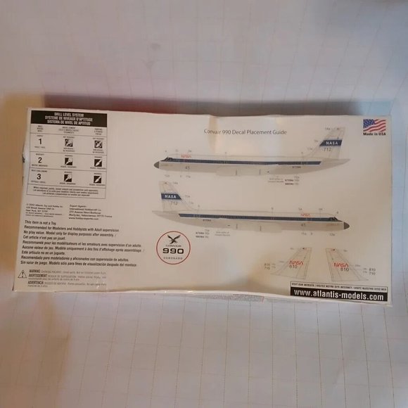 Atlantis ConvAir 990 Coronado NASA Plane Model Kit - Picture 3 of 3